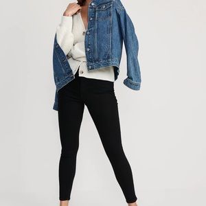 High-Waisted Rockstar Super-Skinny Distressed on the left leg now never worn